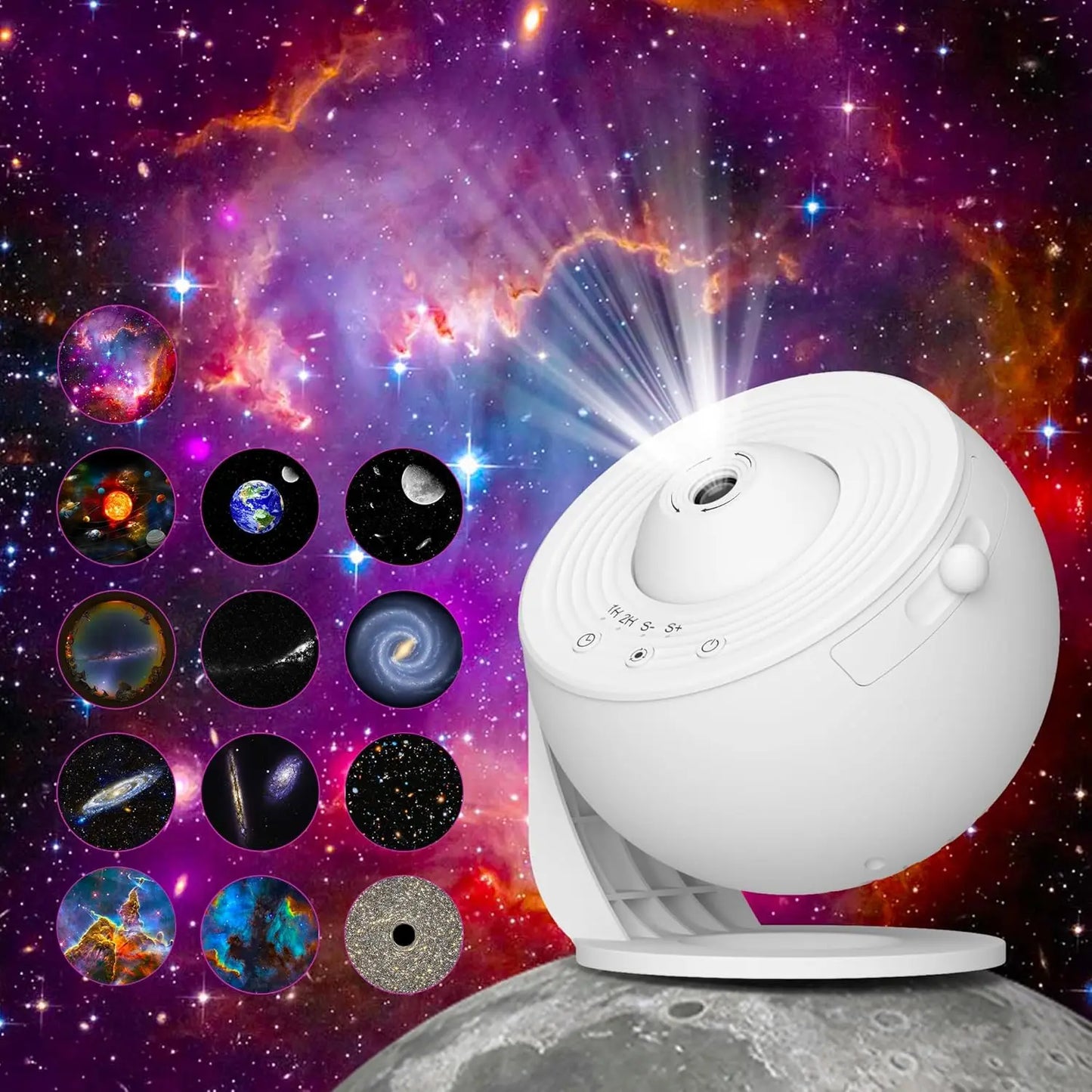 Aiopp Galaxy Projector For Bedroom With LED Stars And Discs