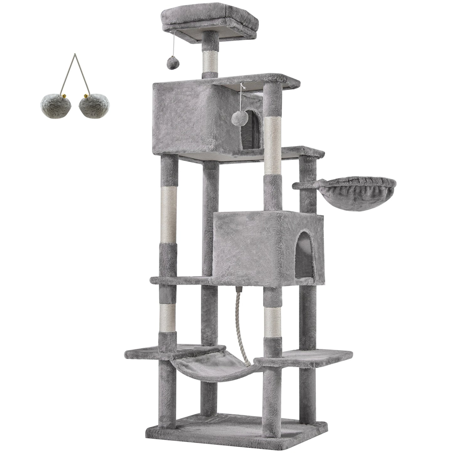 JHK Multi Level Cat Tree With Condo And Scratching Posts