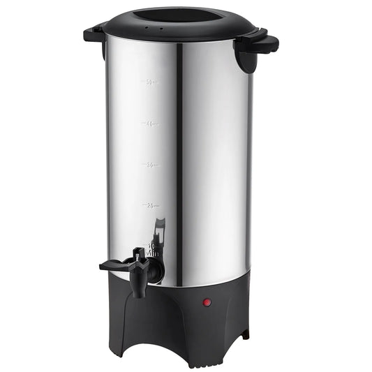 SucceBuy Commercial Coffee Urn Stainless Steel 1000 Watt Electric Brewer