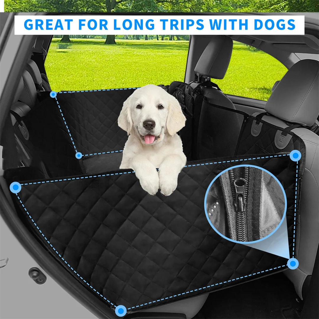 BINGOPAW Waterproof Dog Car Seat Cover Back Seat Hammock Extender