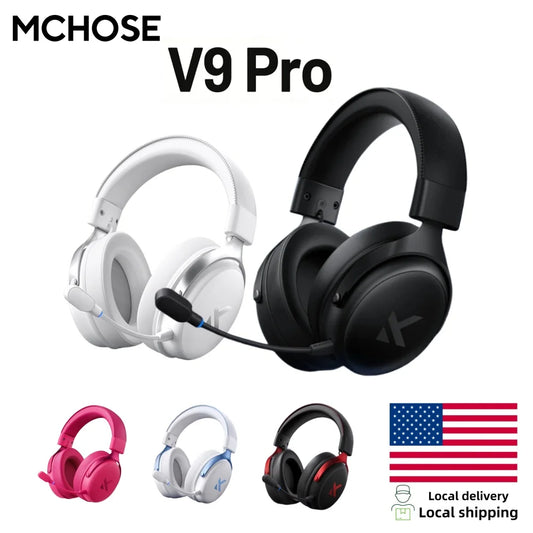 MCHOSE V9 Pro Wireless Gaming Headset With Noise Canceling Mic