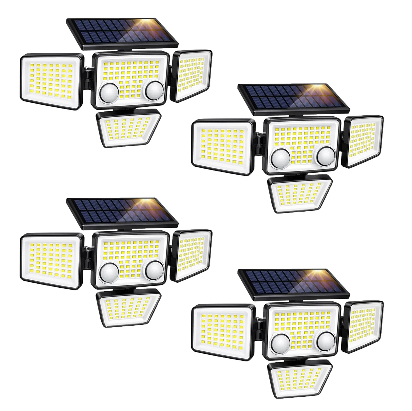SZRSTH Solar Outdoor Lights 3000LM Motion Sensor Flood Security Lights