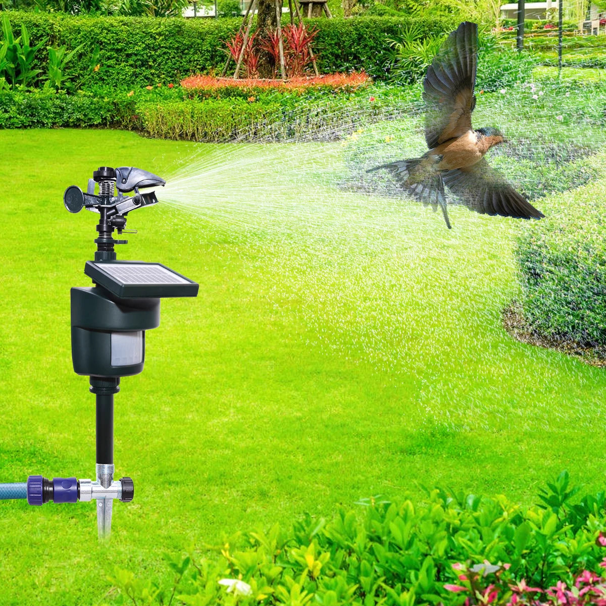 Yardeen Solar Motion Activated Animal Repellent Sprinkler For Garden