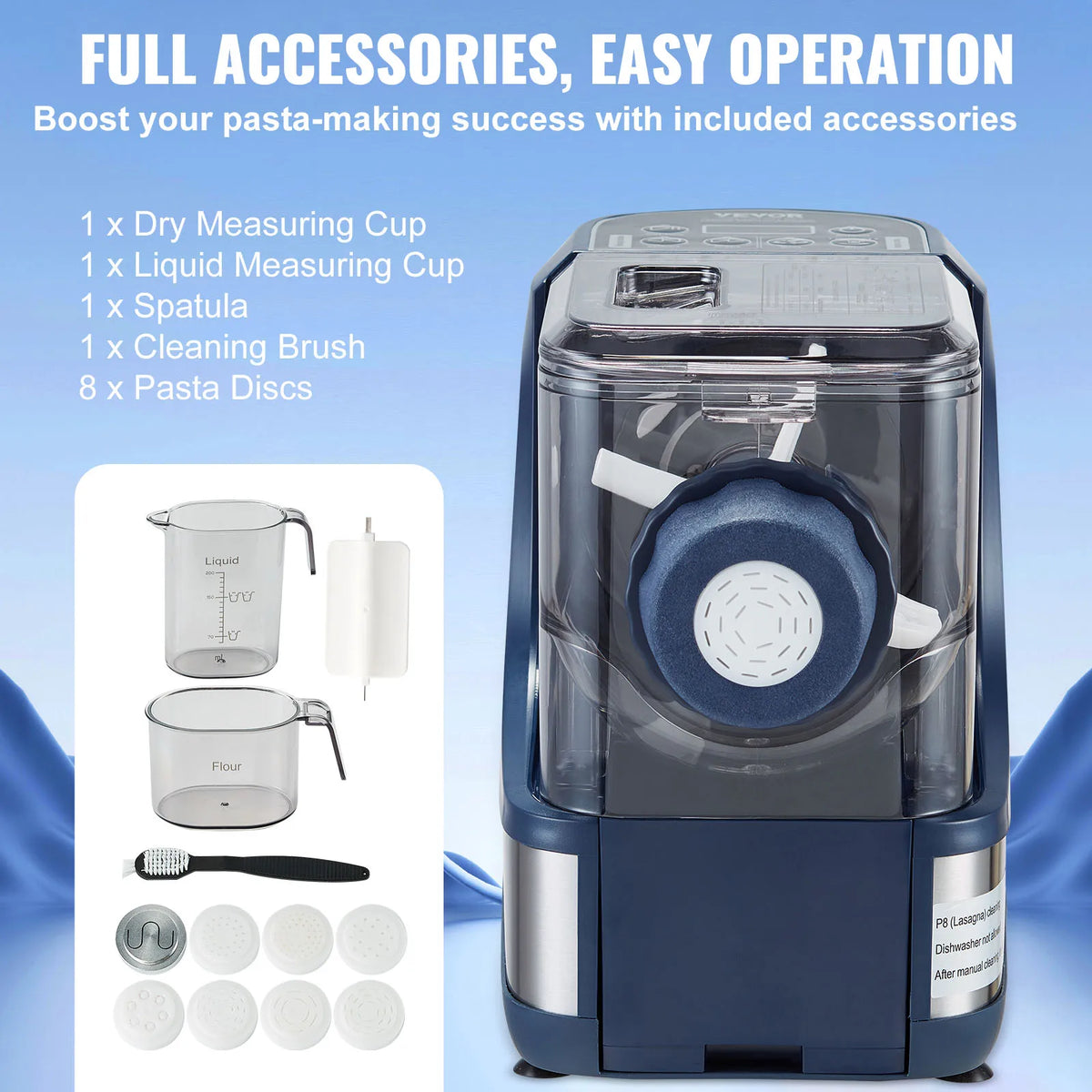 SucceBuy Automatic Electric Pasta Maker Machine With Four Modes