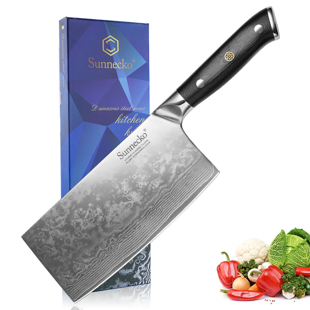 Damascus Chef Knife VG10 Damascus Steel Kitchen Knife Ultra Sharp