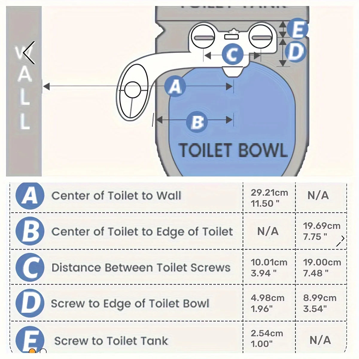 Non Electric Bidet Attachment Ultra Slim Dual Nozzle Adjustable Pressure