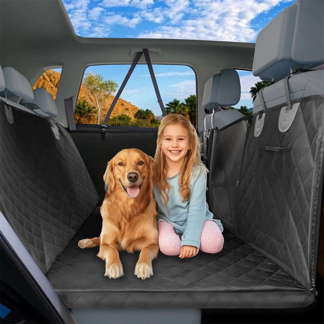 BINGOPAW Waterproof Dog Car Seat Cover Back Seat Hammock Extender