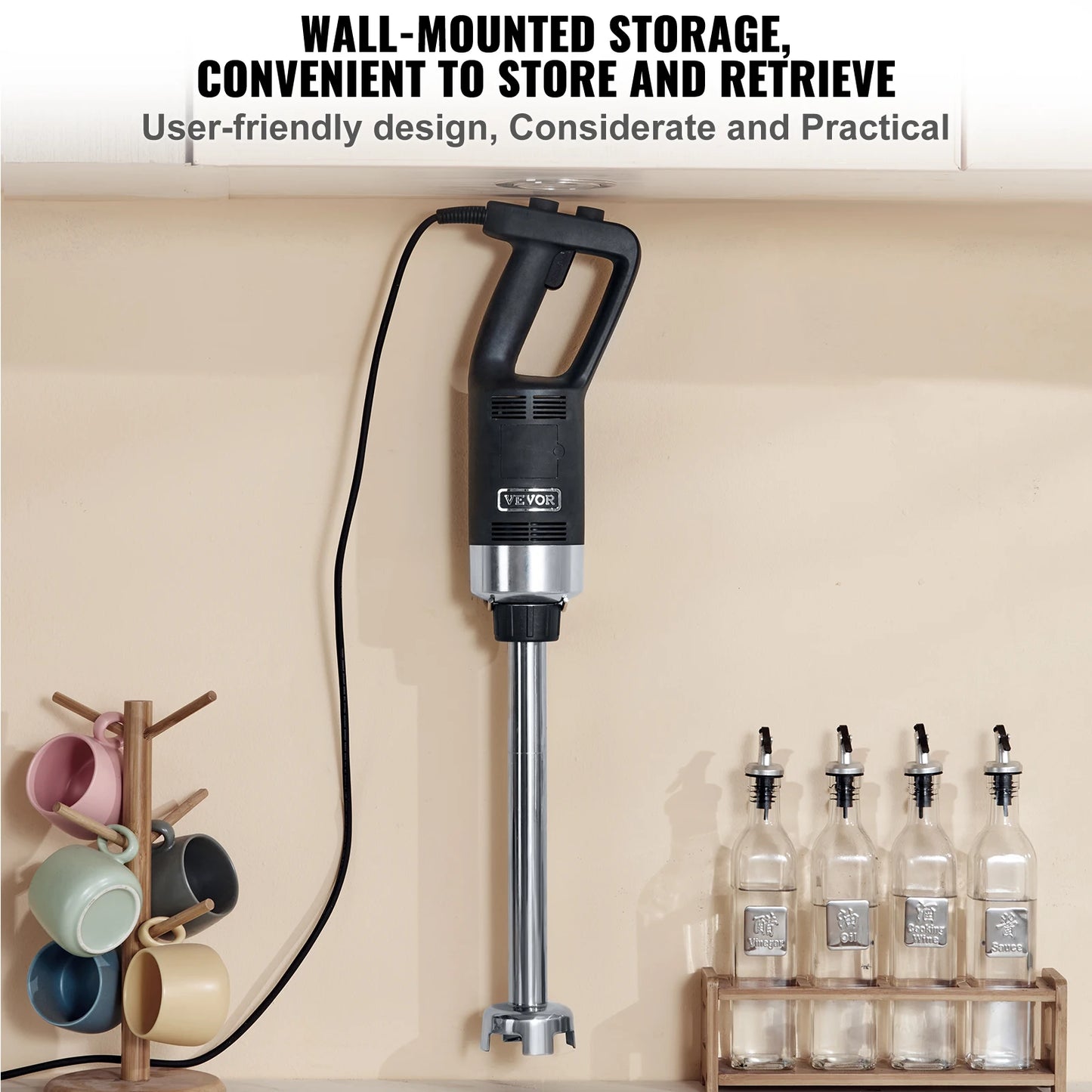 Succebuy 500W Commercial Immersion Blender Variable Speed