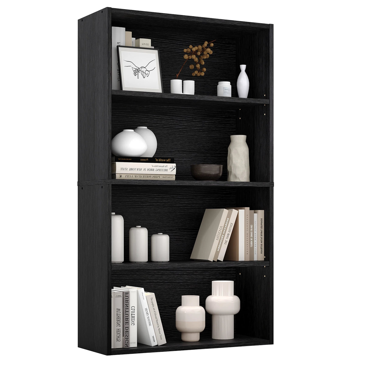 JHK Wooden Open Bookcase For Living Room And Office