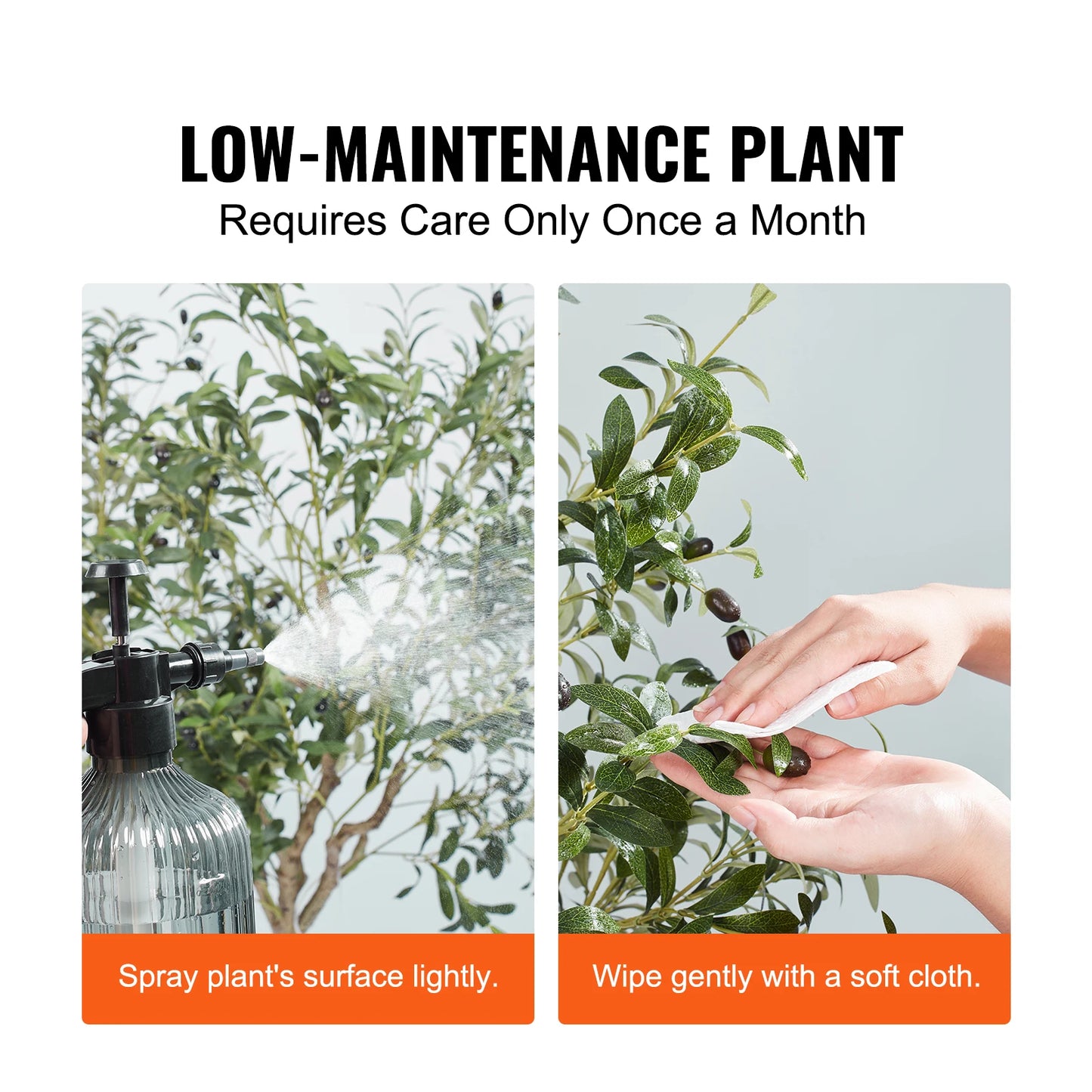 SucceBuy Artificial Olive Tree Faux Plant With Anti Tip Protection