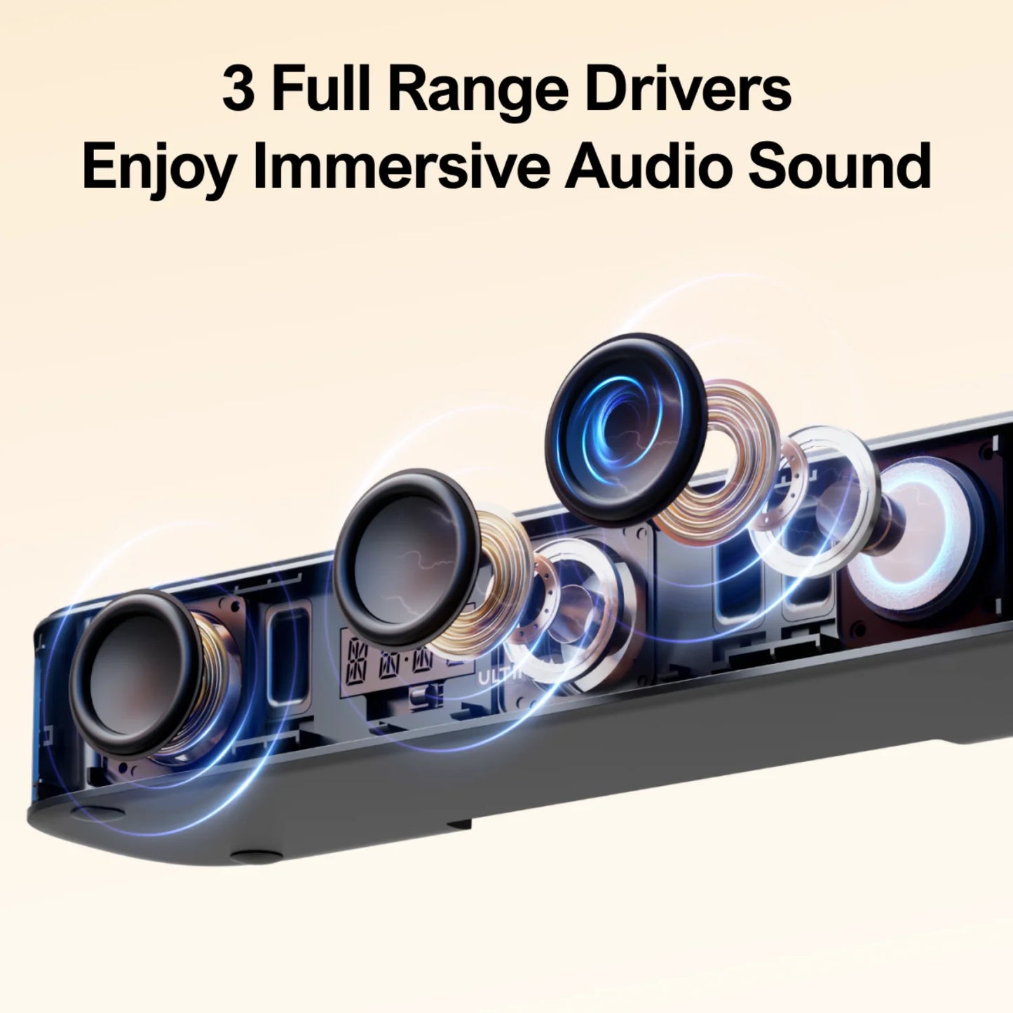 ULTIMEA 7.1 Channel Sound Bar System With Four Surround Speakers