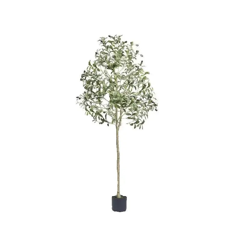 SucceBuy Artificial Olive Tree Faux Plant With Anti Tip Protection