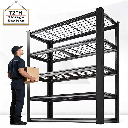 Adjustable Metal Double Layer Shelving Unit Commercial Grade Utility Rack