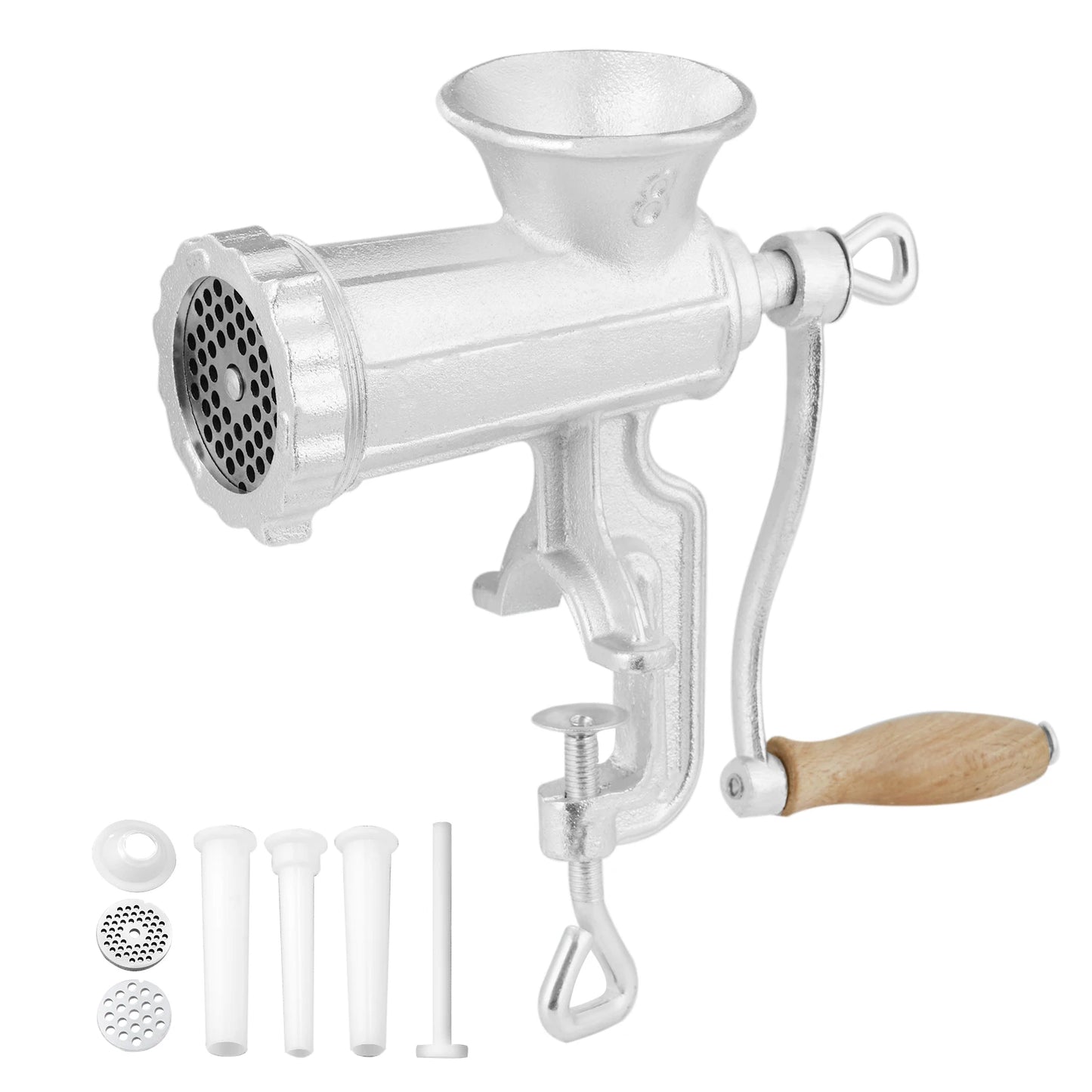 Succebuy Manual Meat Grinder Heavy Duty Cast Iron Table Clamp Mincer