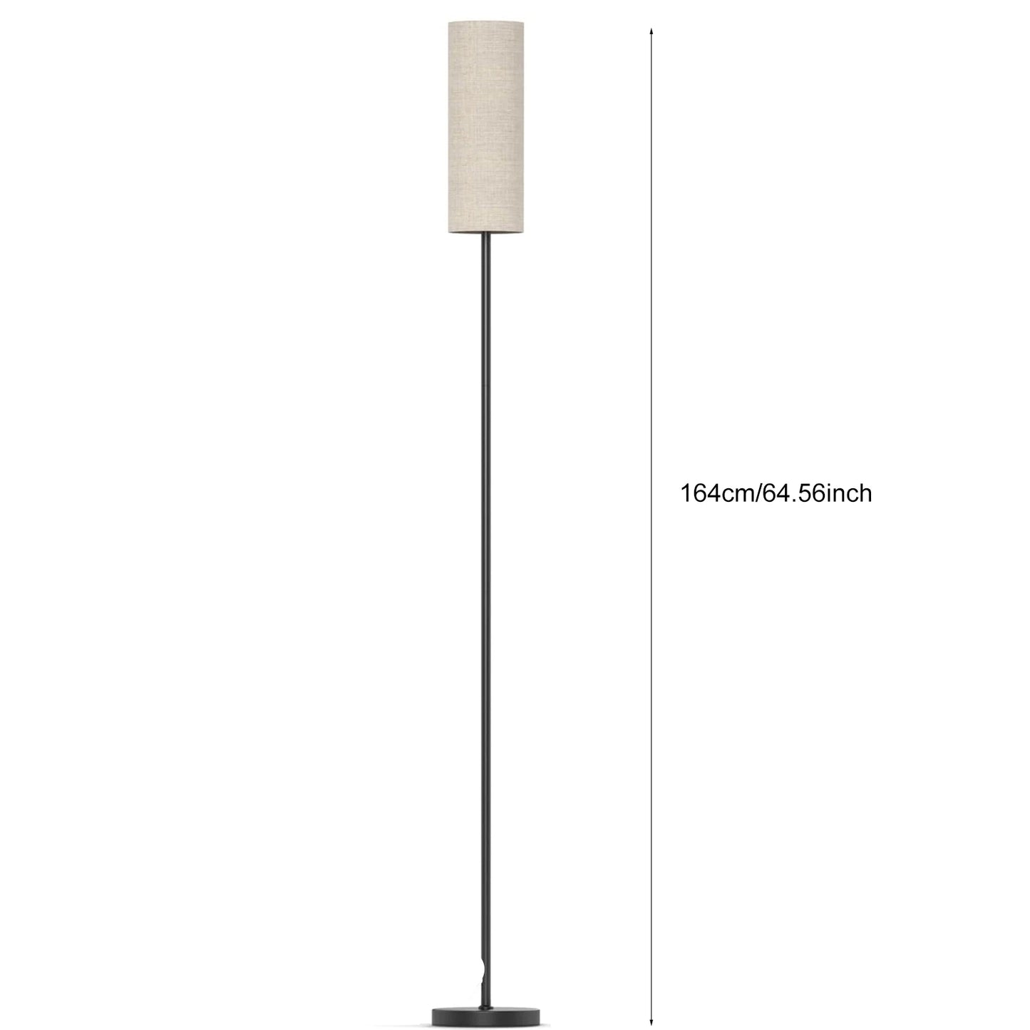 Modern Floor Lamp Standing Tall RGB Foot Switch For Bedroom
