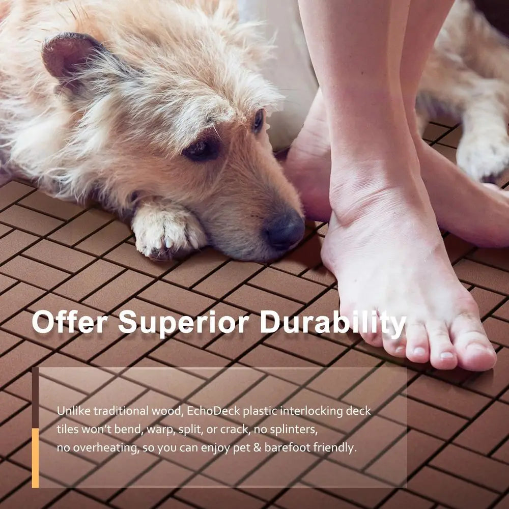 Interlocking Deck Tiles Outdoor Patio All Weather Flooring