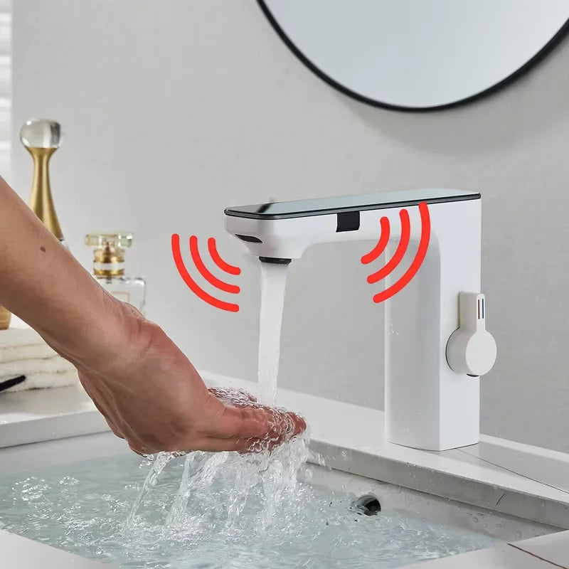 Shinesia Touch Sensor Bathroom Basin Faucet With Temperature Display