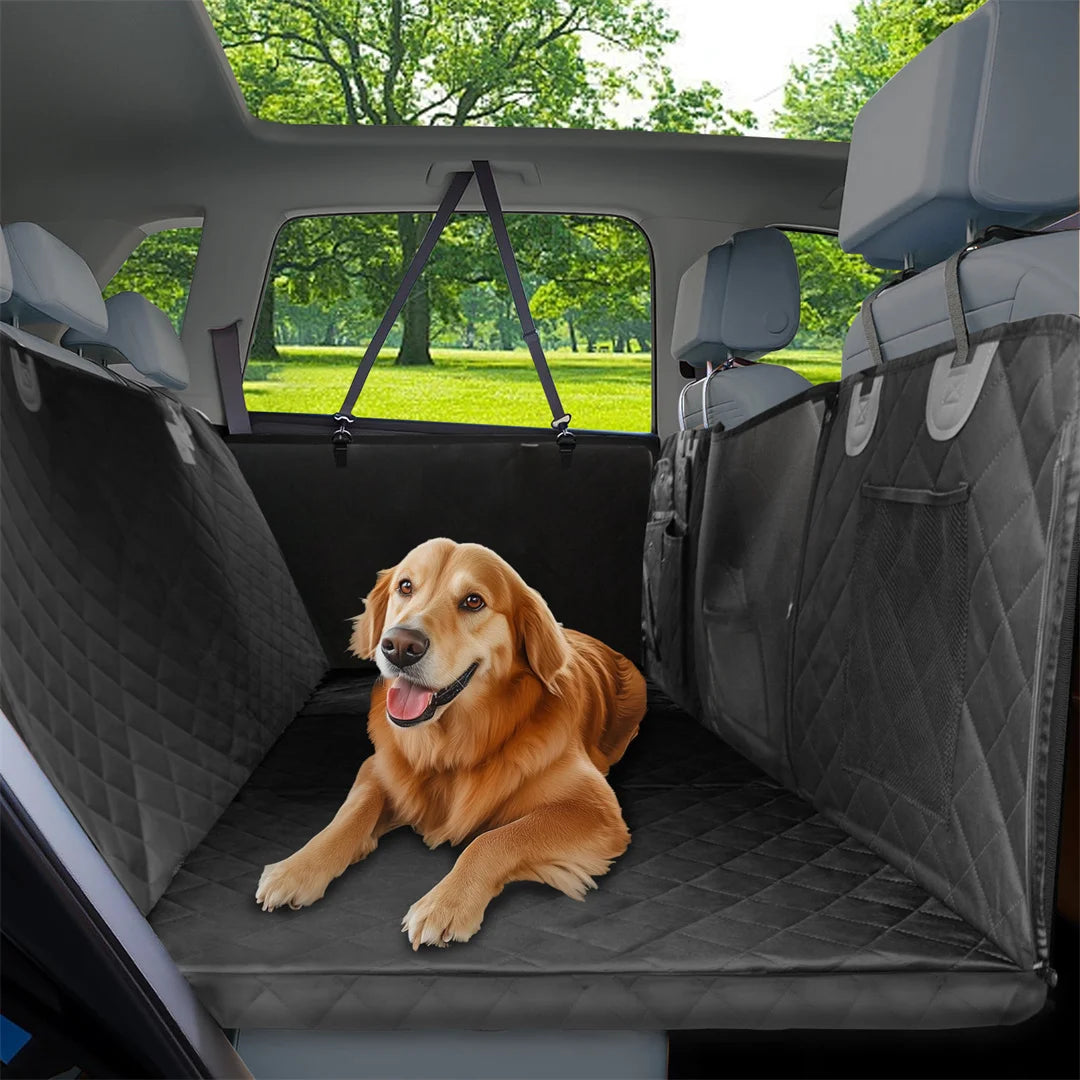 BINGOPAW Waterproof Dog Car Seat Cover Back Seat Hammock Extender