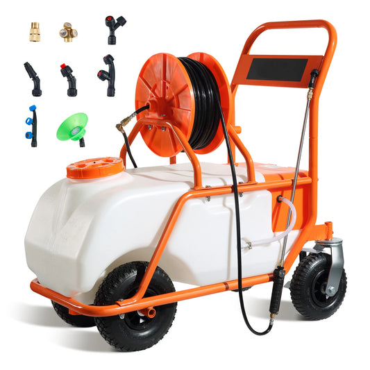 SucceBuy 15 Gallon Battery Powered Garden Weed Sprayer