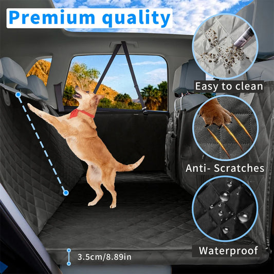 BINGOPAW Waterproof Dog Car Seat Cover Back Seat Hammock Extender