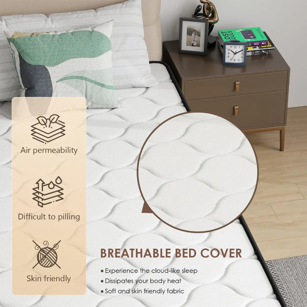 XIAOLANG Medium Firm Hybrid Mattress With Pocket Spring And High Density Foam