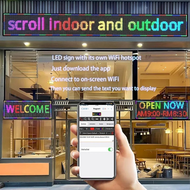 Outdoor LED Signboard Aluminum P10 Moving Message Board