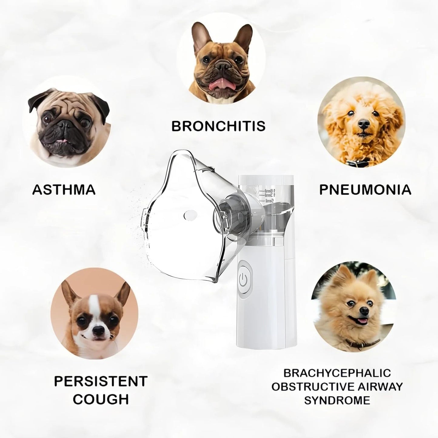 Pet Portable Nebulizer Machine For Animals Silent Inhaler