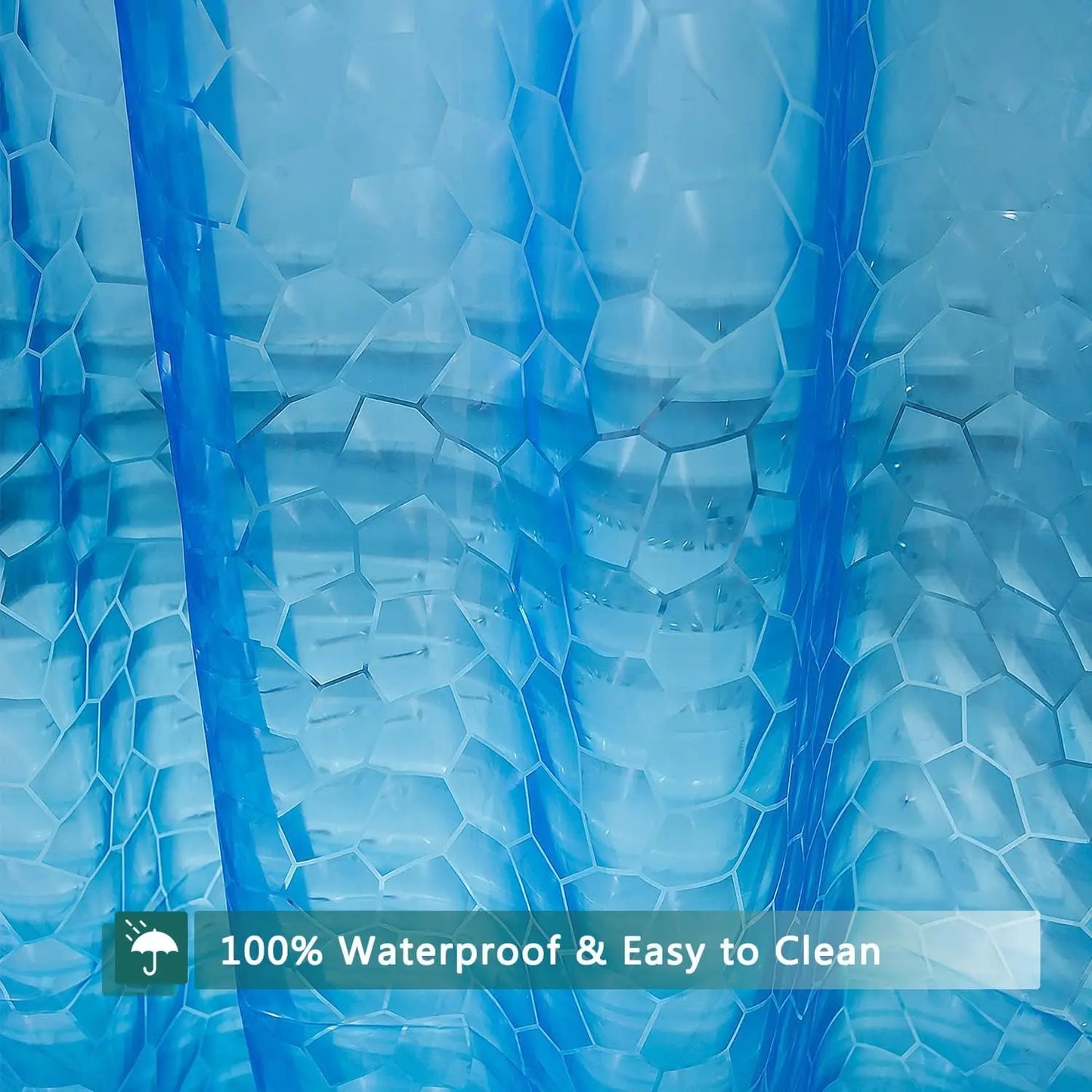 Waterproof EVA Shower Curtain Liner With Weighted Magnets