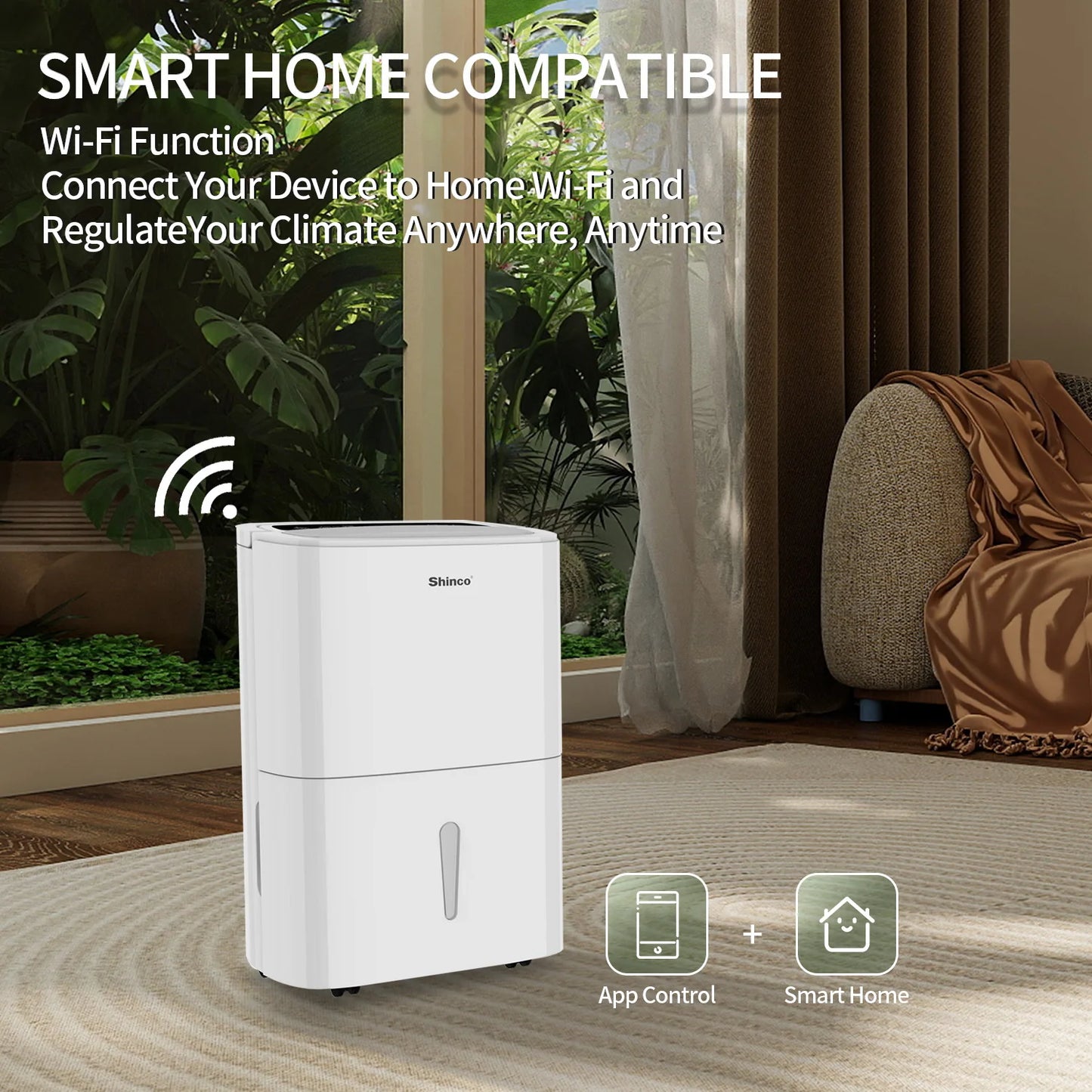 Shinco 150 Pint Energy Star Dehumidifier With WiFi