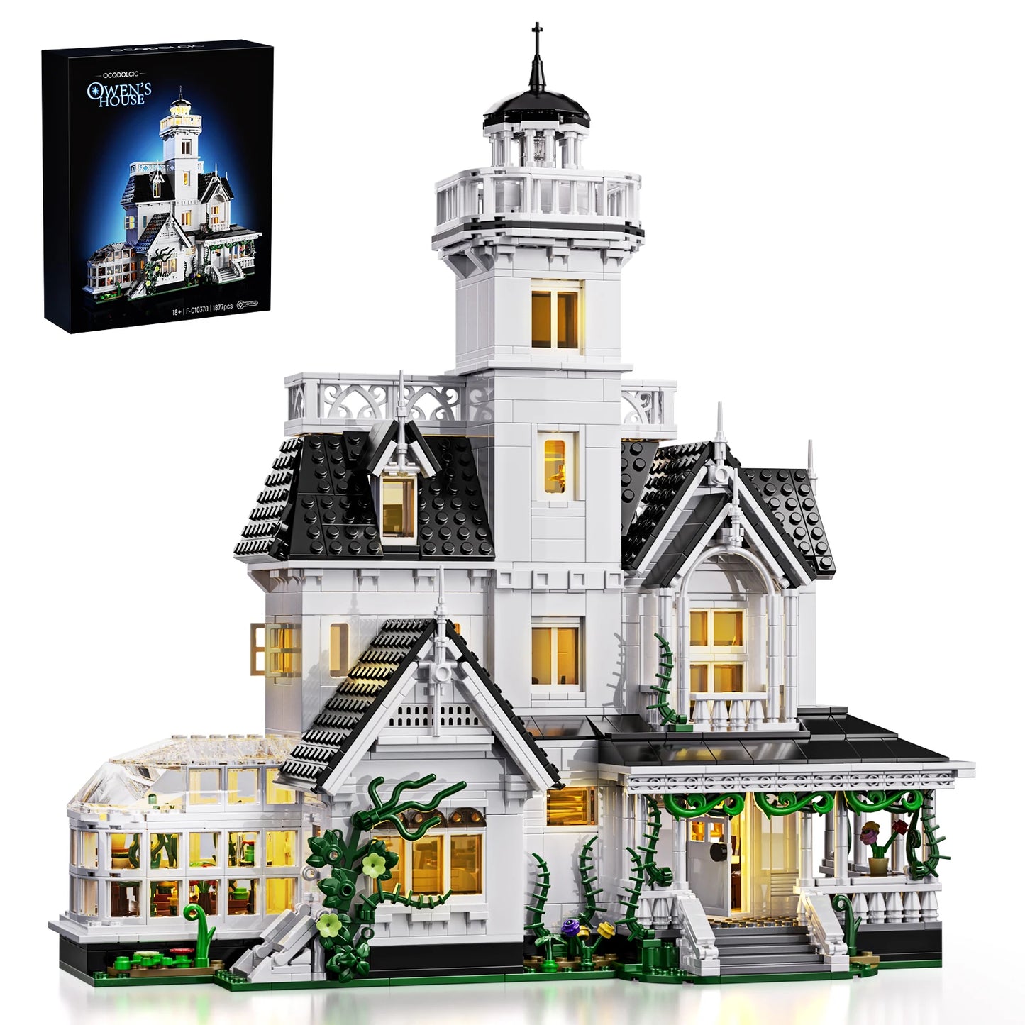 Magic House Building Set With LED Light Victorian Decor