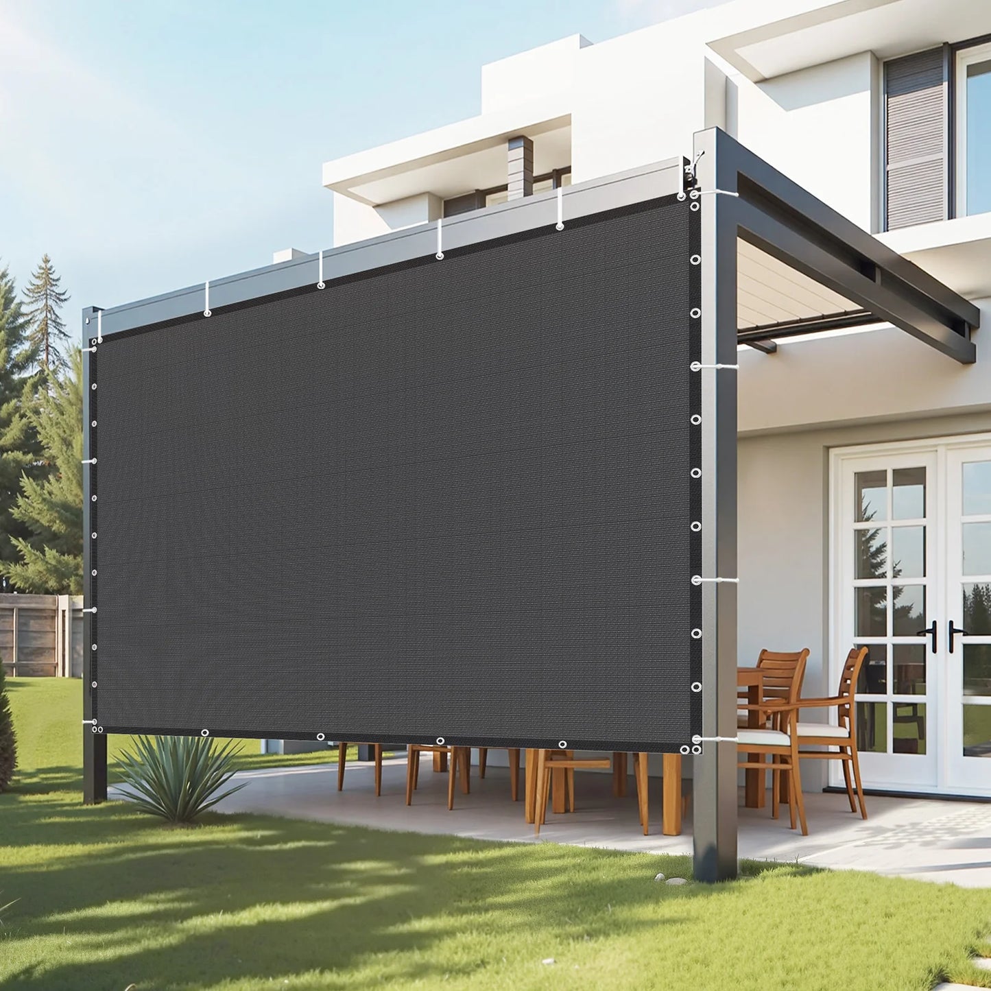 SucceBuy 90 Percent Sun Shade Cloth HDPE Canopy Outdoor Garden