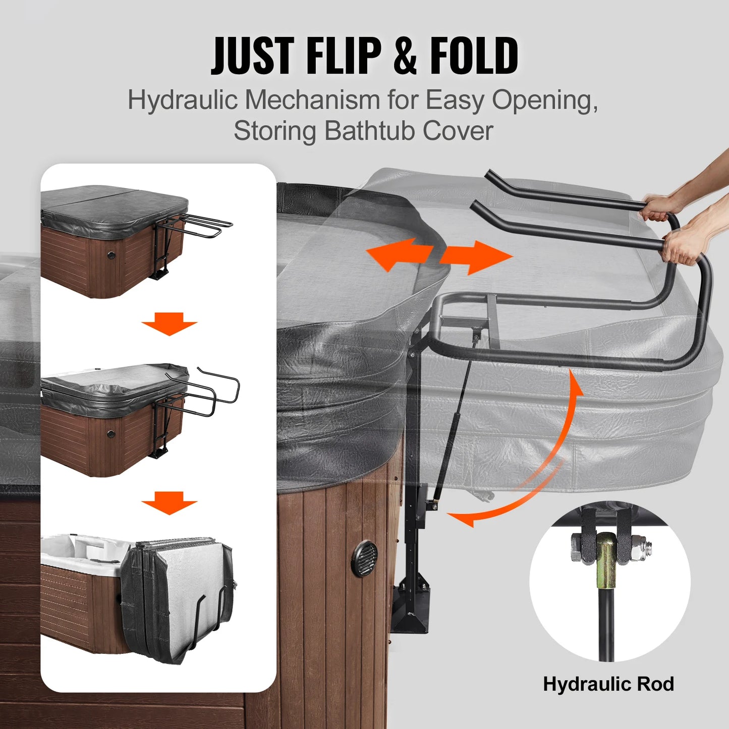 SucceBuy Hydraulic Spa Cover Lift For Hot Tubs Installation