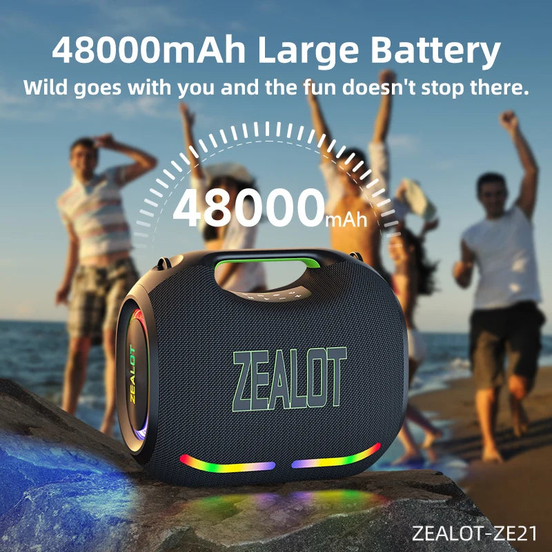 Zealot 250W Wireless Bluetooth Speaker High Volume Waterproof Design