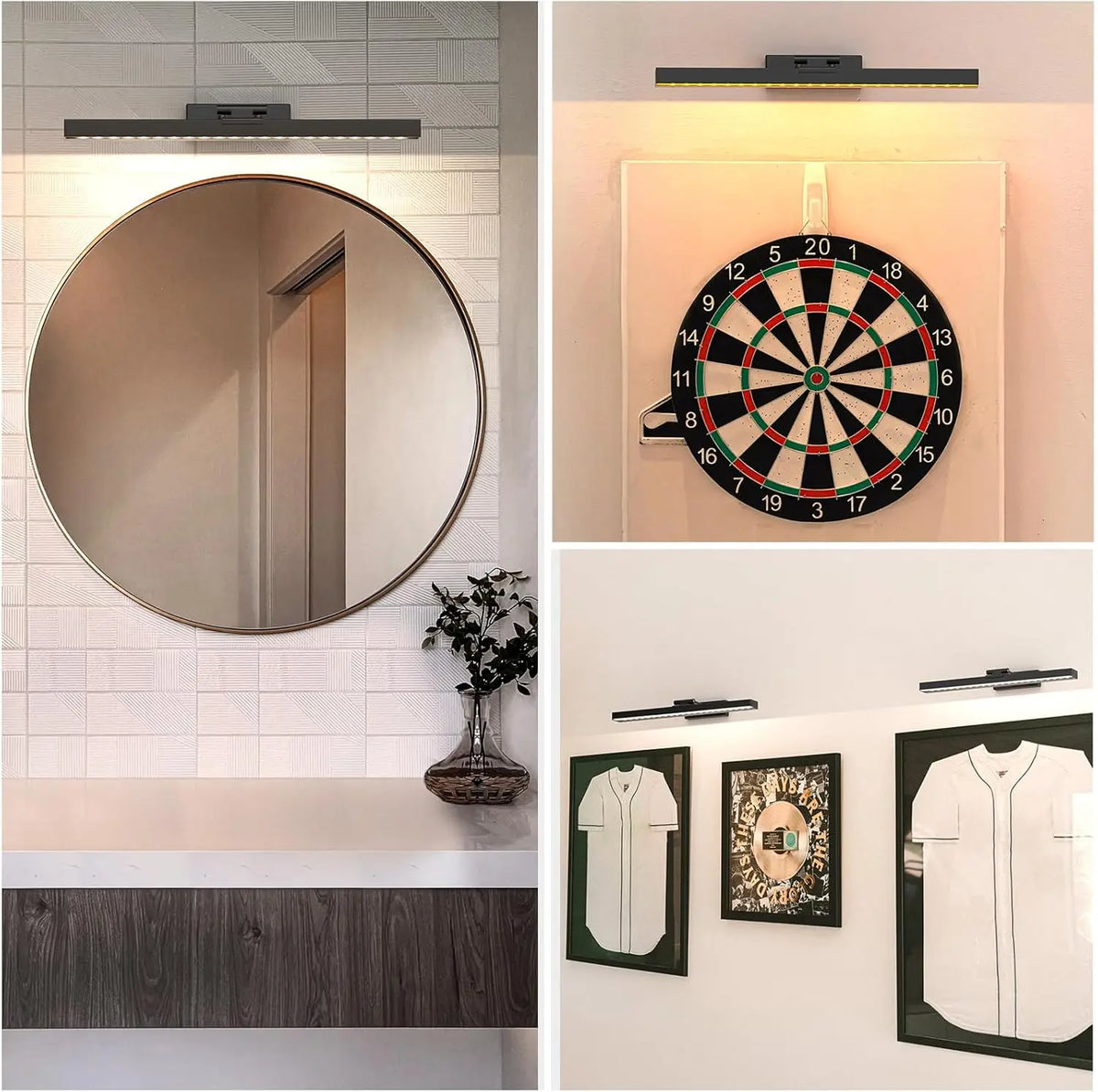 Prtiloud 16 Inch Battery Powered Wall Mount Art Light