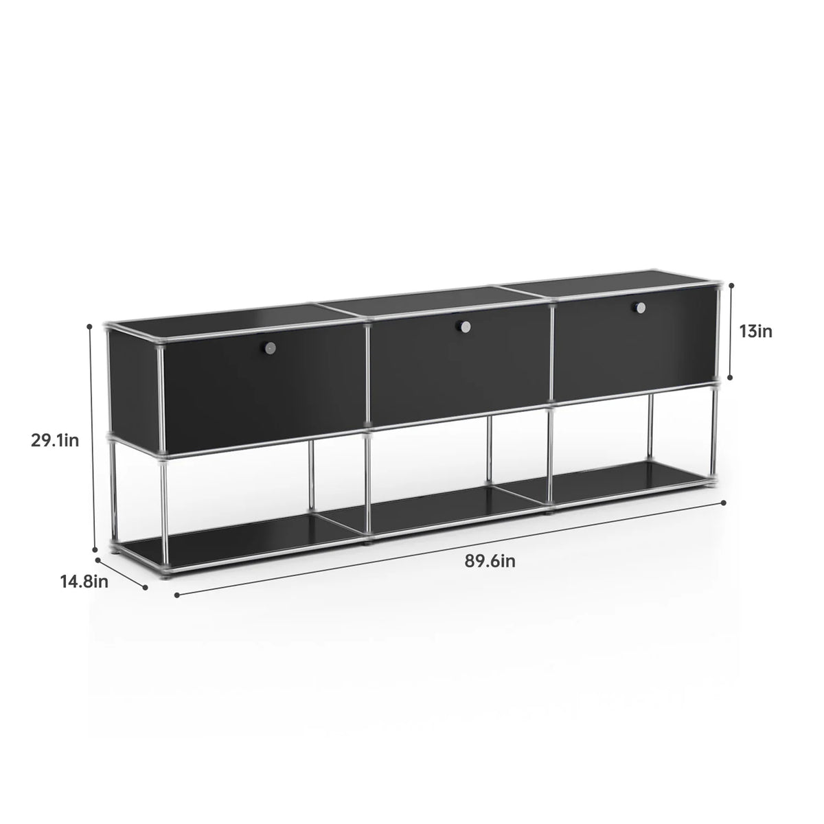 Modern Stainless Steel Storage Cabinet Living Room Tv Stand