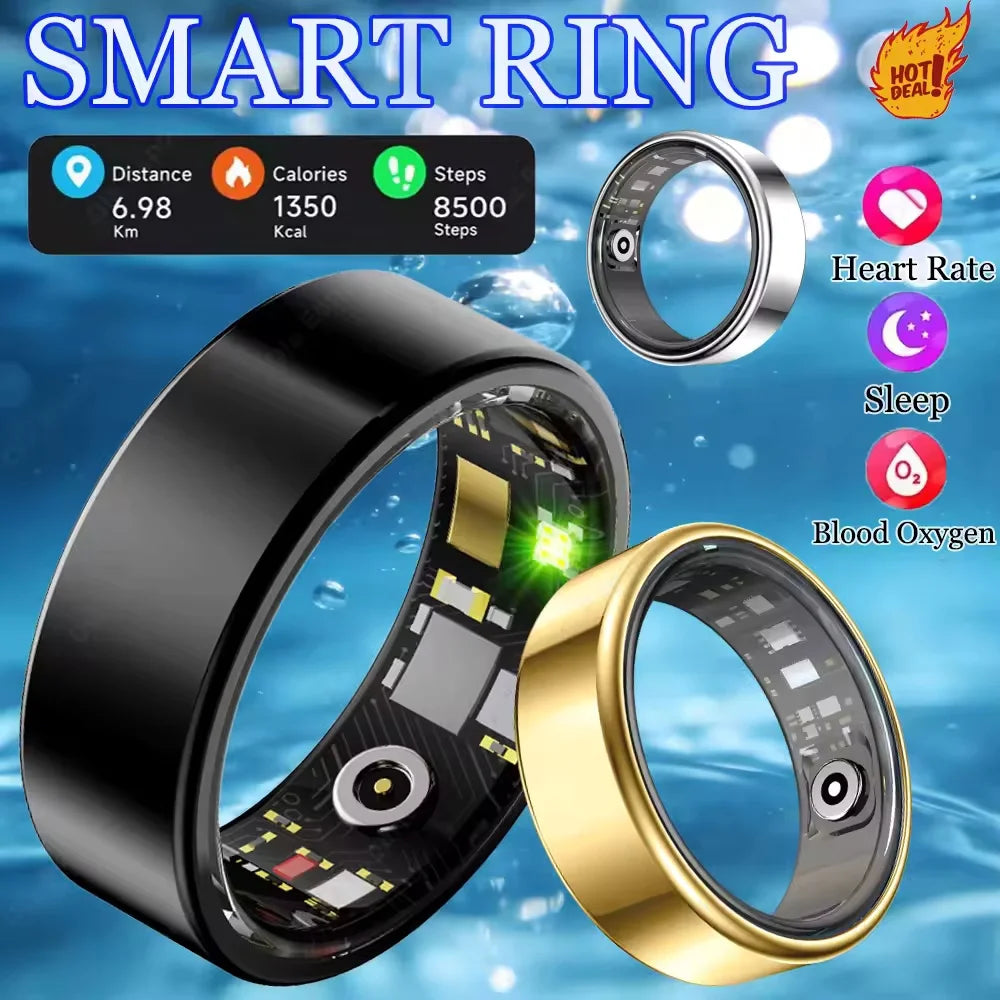 Smart Steel Ring Monitors Heart Rate And Blood Oxygen