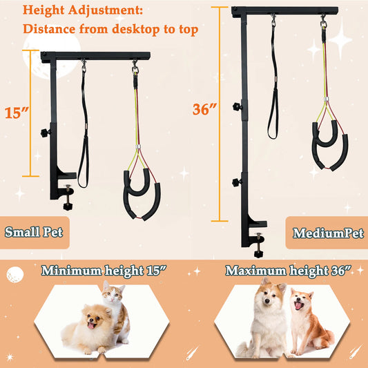 Adjustable Dog Grooming Arm With Haunch Holder