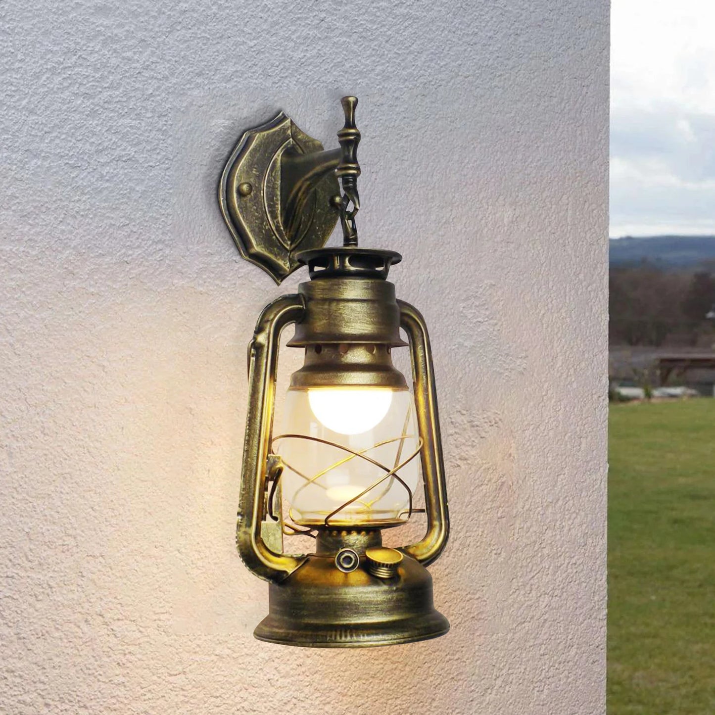 Retro Rustic Industrial Wall Sconce Lamp for Hallway and Bedroom