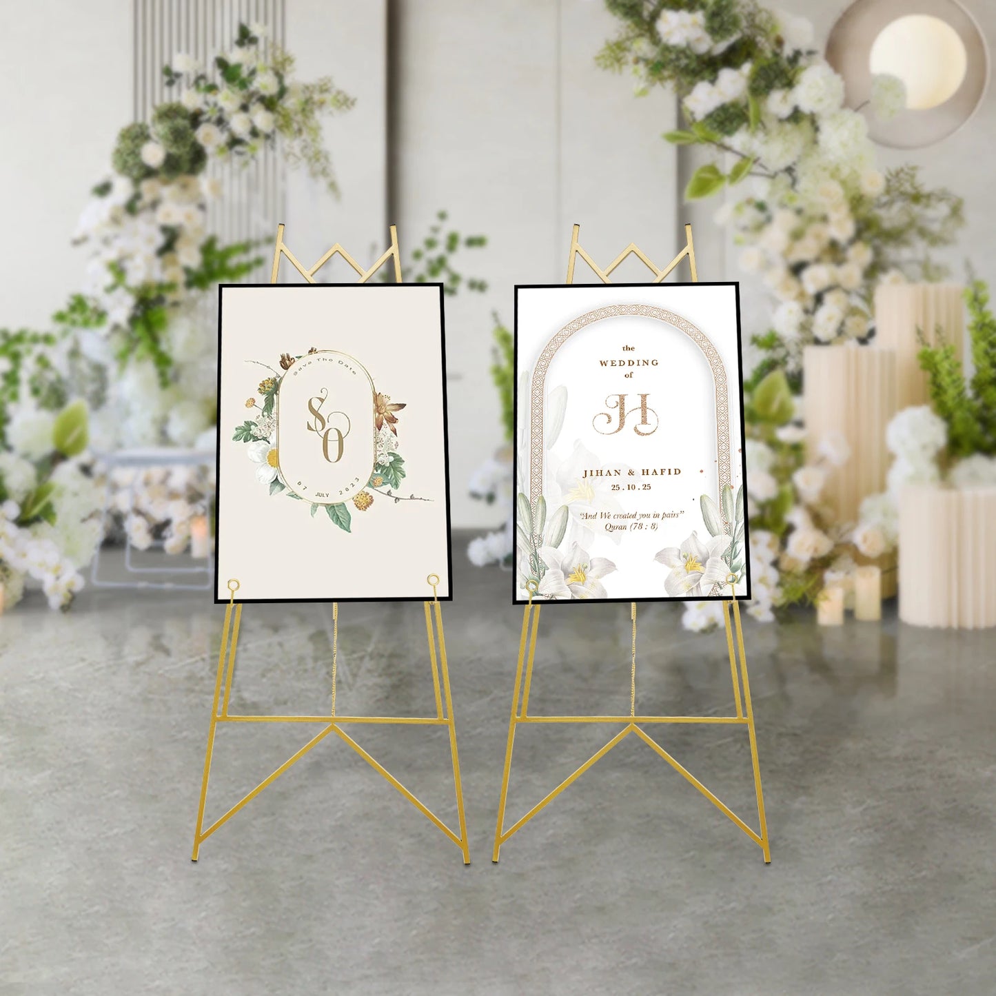 Heavy Duty Steel Easel Stand Display Frame Holder 2 Pack