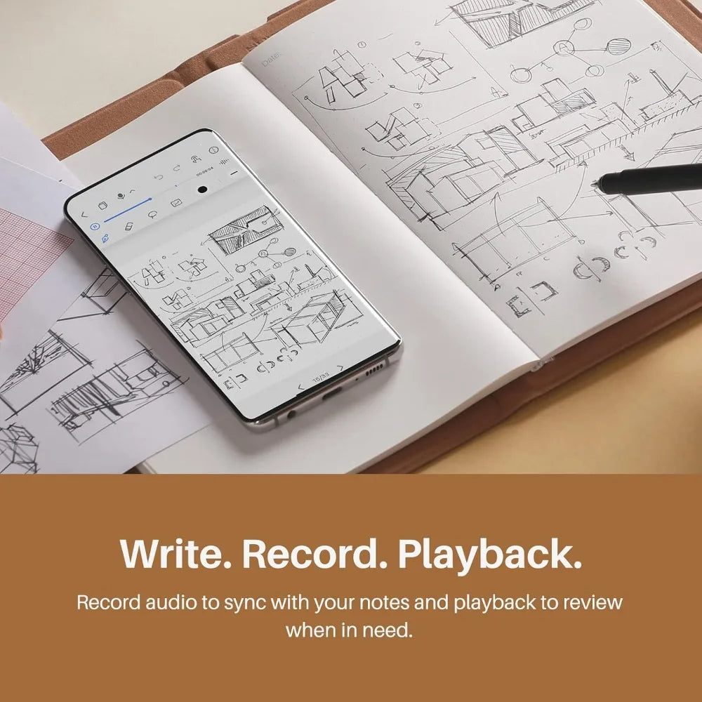 2-in-1 Digital Notebook Drawing Tablet With Battery-Free Pen