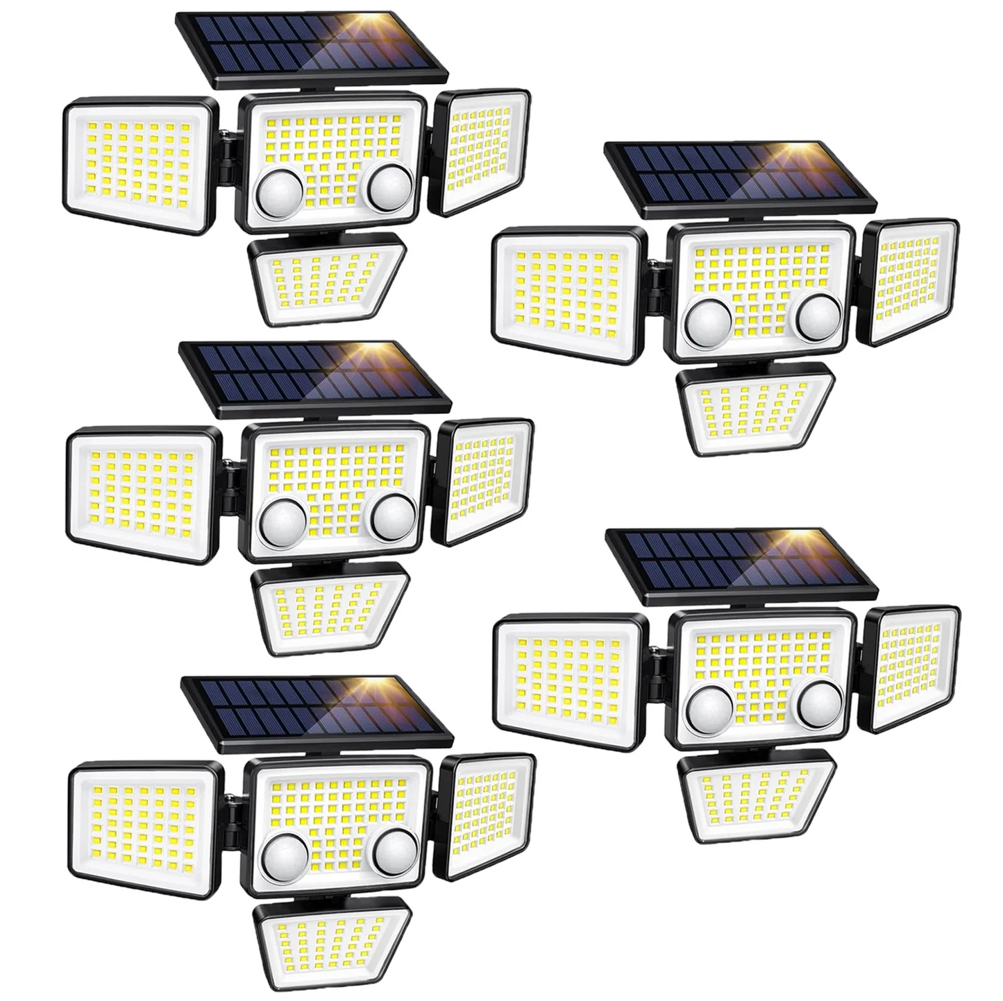 SZRSTH Solar Outdoor Lights 3000LM Motion Sensor Flood Security Lights