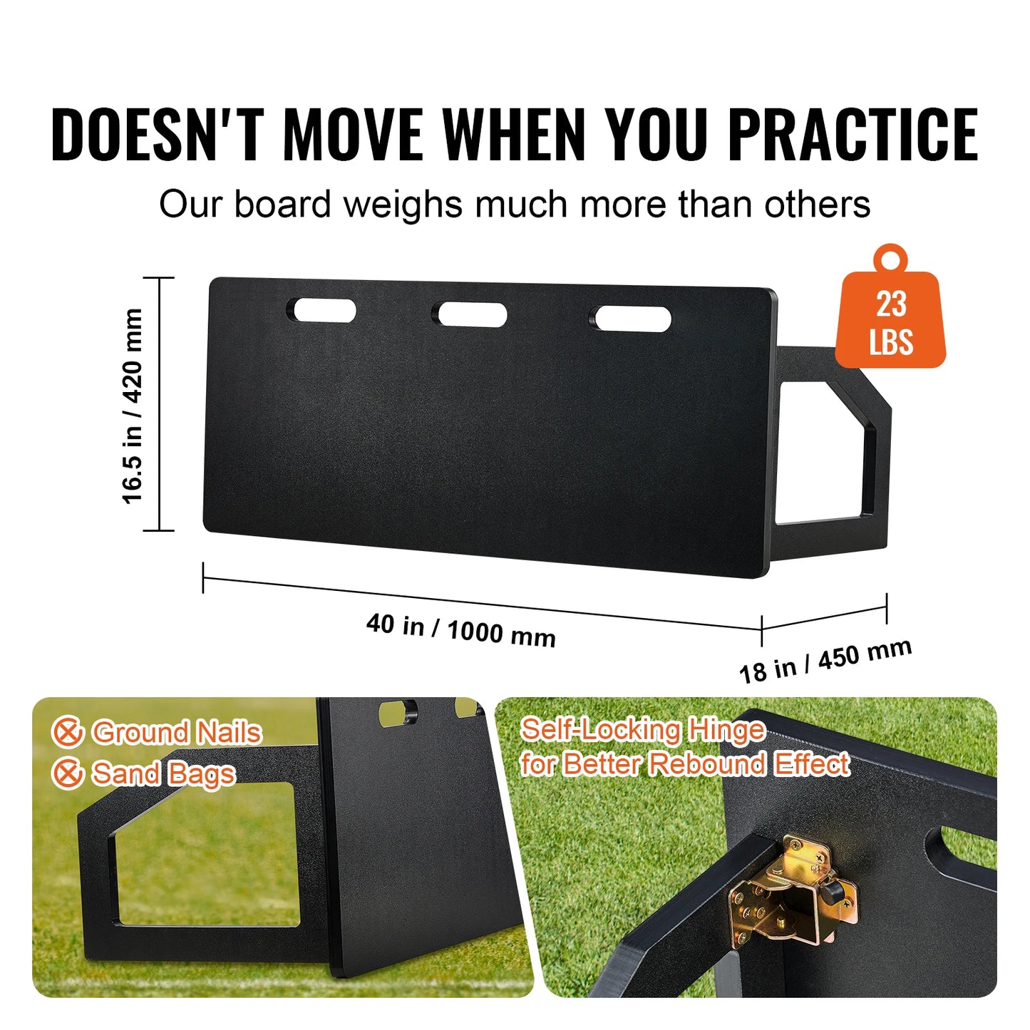 SucceBuy Soccer Rebounder Board Foldable for Passing and Shooting Practice