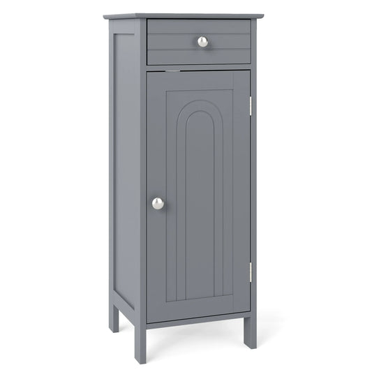 HOMASIS Bathroom Floor Cabinet Storage Organizer With Drawers