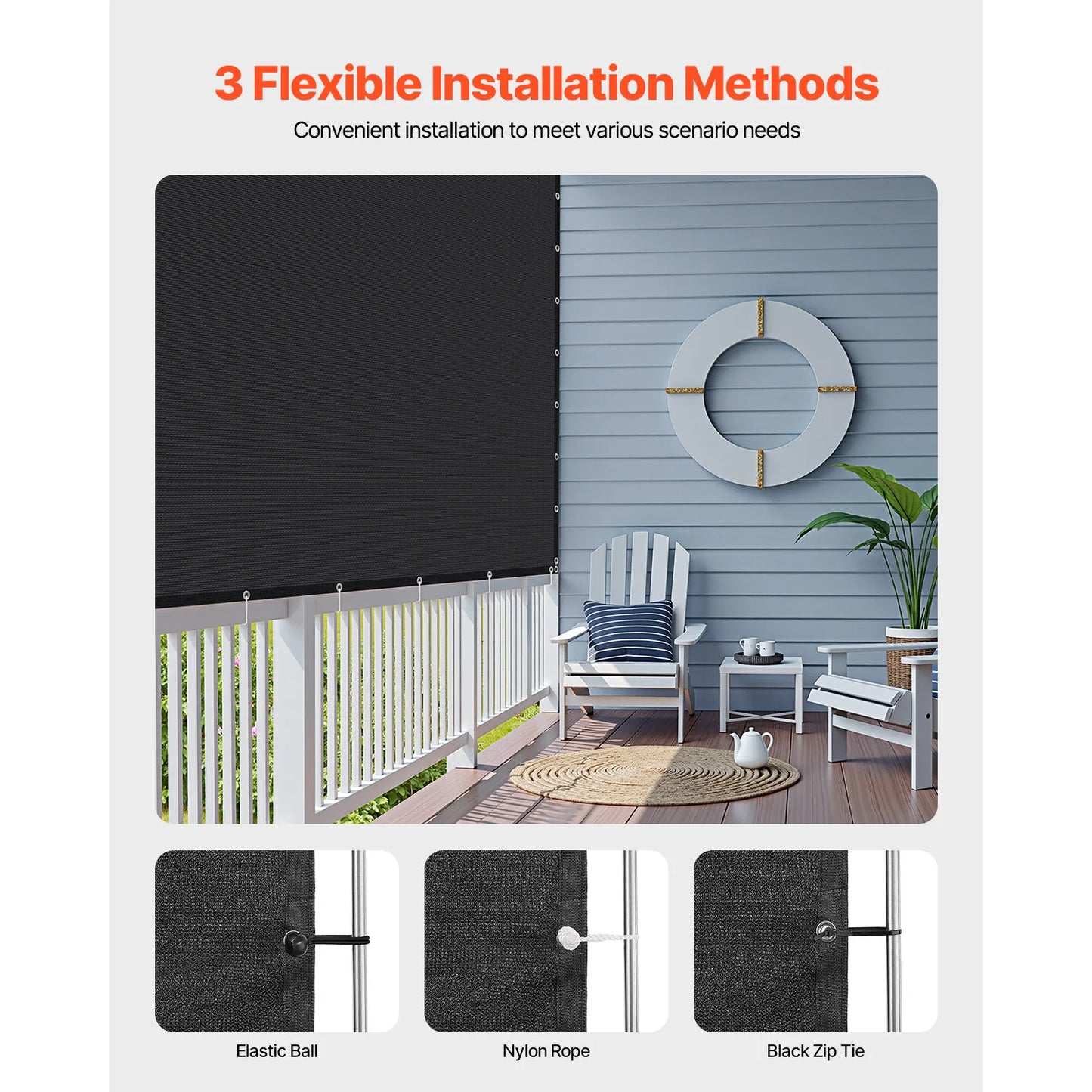 SucceBuy 90 Percent Sun Shade Cloth HDPE Canopy Outdoor Garden