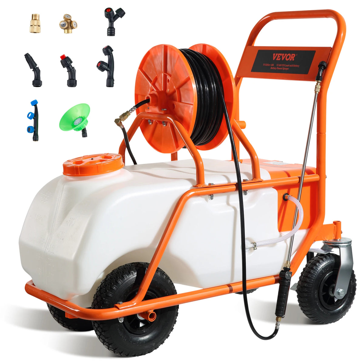 SucceBuy 15 Gallon Battery Powered Garden Weed Sprayer