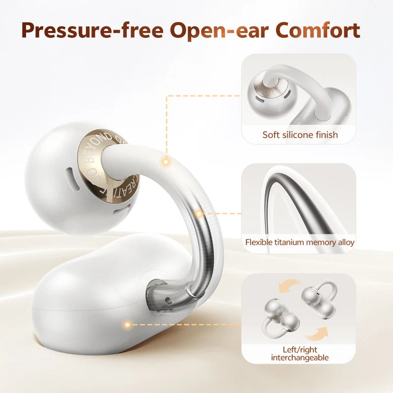 QCY CT06 Open Ear Wireless Bluetooth Earbuds With Four Mics