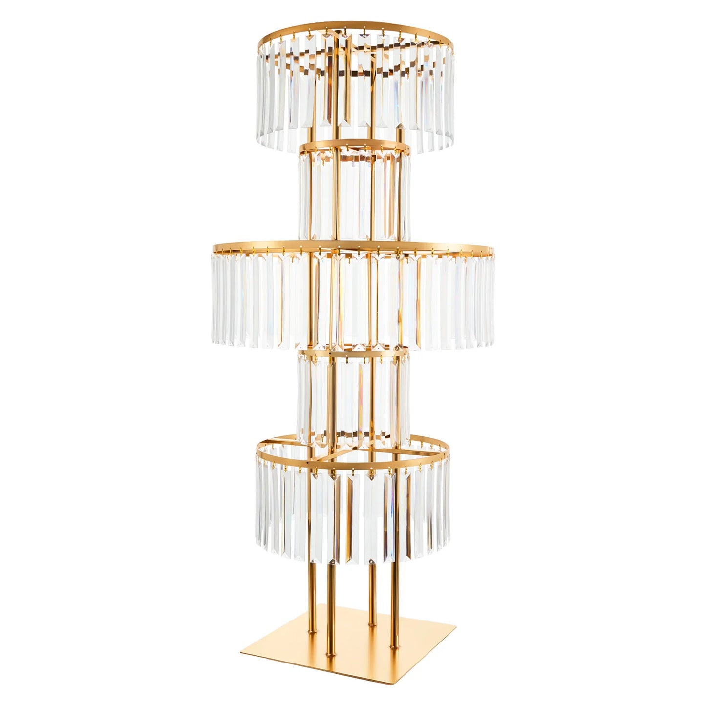 Wedding Centerpiece 5 Tier Acrylic Flower Stand Hanging