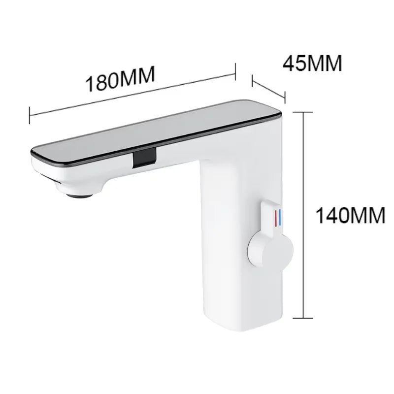 Shinesia Touch Sensor Bathroom Basin Faucet With Temperature Display