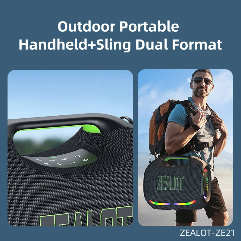 Zealot 250W Wireless Bluetooth Speaker High Volume Waterproof Design
