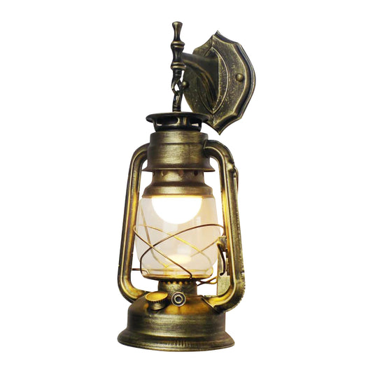 Retro Rustic Industrial Wall Sconce Lamp for Hallway and Bedroom